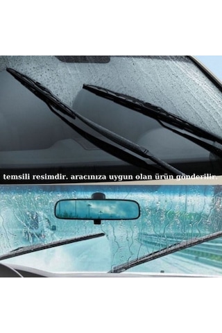 Fiat Linea 323 2007 2008 2009 2010 2011 2012 Uyumlu Ön Cam Muz Tipi Silecek Süpürgesi Seti 650/380mm Silbak