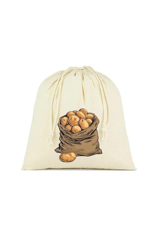 Stonehill Patates, Soğan Ve Sarmısak Saklama Torbası, 3'lü Set, Ham Bez Kumaş, Çekme İpli Sku: Smg8690010190581 Açık