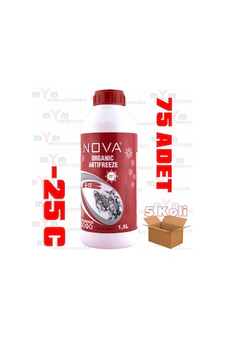 Nova -25 Derece Kırmızı G12 Antifriz 1.5Litre X75