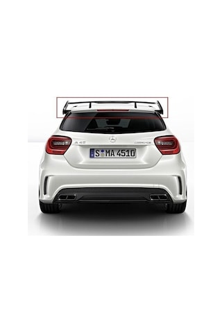 Autogp Mercedes W176 A45 Amg Gt Bagaj Üstü Spoiler Siyah Boyalı 2012 / 2018 017 Mb02 01