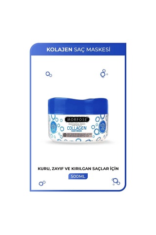 Kolajen Saç Maskesi 500 Ml - Zayıf Ve Kırılgan Saçlar İçin - Mrfs