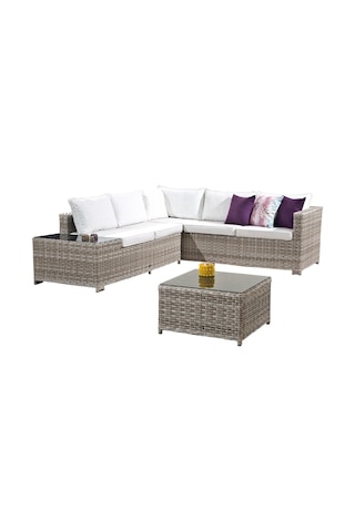 Flexy Zen Bahçe Köşe Mobilya Takımı Rattan Bahçe Mobilyası 316
