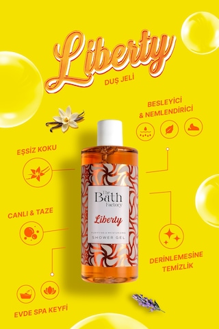 The Bath Factory Liberty Nemlendirici Ve Besleyici Duş Jeli 400 ML