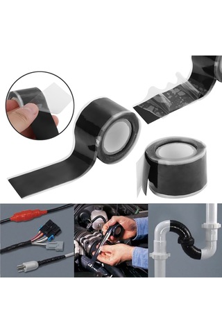 Vkemall Su Yalıtım Bantı - Kendinden Yapışkanlı, Su Geçirmez, -50 C - 500 C Dayanıklı 112 Karakter