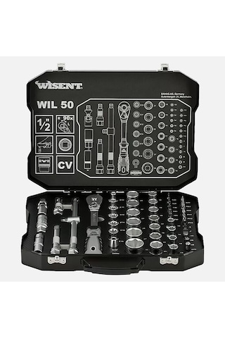 Wisent Wil 50 1/2 Dr Lokma Anahtar Set 50 Parça