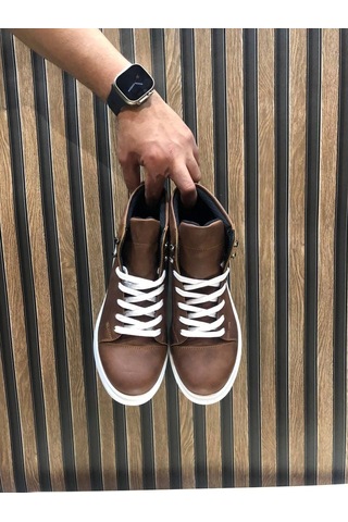 Slw202 Toronto Bağcıklı Cilt Erkek Spor Bot Bt Taba Taba