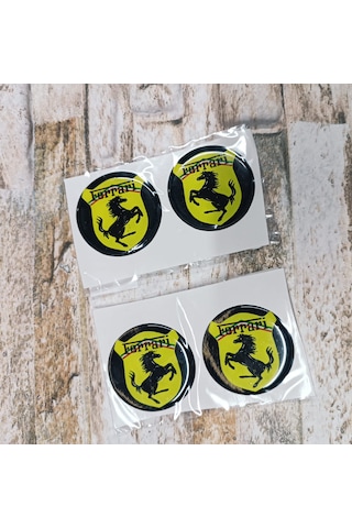 Ferrari Sticker Slikonlu 4x Yeni Model V2