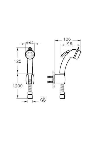 VitrA A45704 Taharet El Duşu Krom