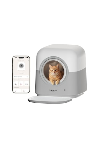 Otomatik Kedi Tuvaleti 60l, 6l Atık Hazneli, Uv, Wifi, Kilo Takibi, Akıllı Kedi Tuvaleti X8621