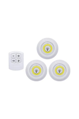 Xiyyadms Kablosuz Kumandalı Dokunmatik Led Işık - Gece Lambası, Duvar Aydınlatması - Mutfak, Oturma Odası, Kitaplık, Dolap Uygun - Kaliteli Pc Malzeme Pil Dahil Değil Beyaz