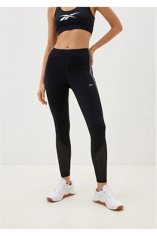 Reebok Running Aop Kadın Tayt C-reb075410b10001 Siyah