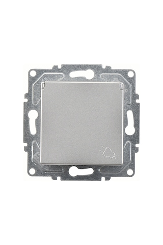 Günsan Eqona Gümüş Kapaklı Topraklı Priz Mekanizma