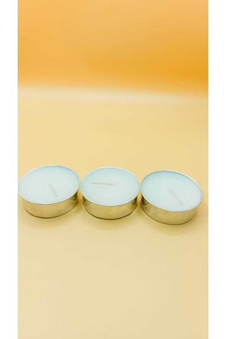Tealight Mum Silver Boy Soya Parafinli 500 Adet Beyaz Dekoratif Büyük Boy Tealight Mum Beyaz