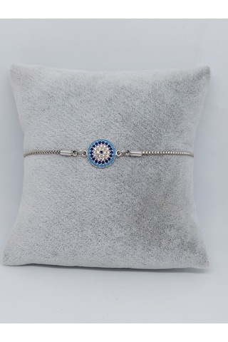 Gümüş Renkli Zirkon İşlemeli Çelik Bileklik Rose Gold