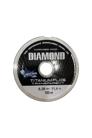 Bauer Diamond Titanium Plus 0.28 Mm 100 Mt Makara Misina - Renk: Füme 11,04 Kg