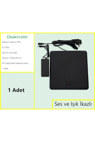 Kağıt Etiket Öldürücü Deaktivatör Rf 8.2 Mhz Uyarı İkaz Sistemli
