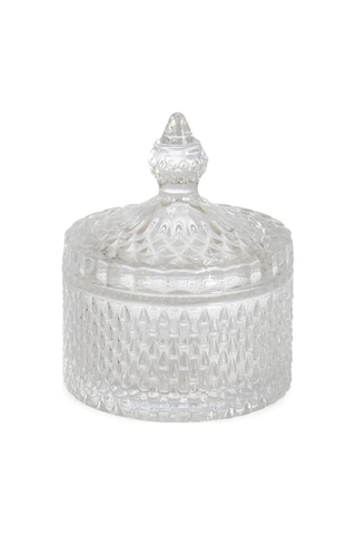 Rayan Noktalı Cam Şekerlik 8x11 Cm Çok Renkli