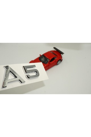 Audi A5 Bagaj Krom 3M Yazı Logo Gümüş Krom