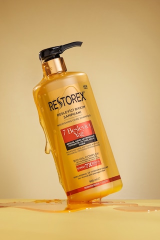Restorex Besleyici Bakım Şampuanı 900 Ml - 7 Besleyici Yağ Göz Alıcı Parlaklık İpeksi Yumuşaklık