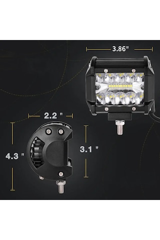 Motosiklet Off Road Kamyon 20 Led 60 W Sis Farı Adet