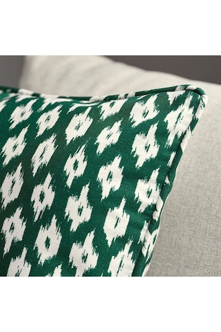 Ikea Skånefıbbla Yeşil-beyaz 50x50 Cm Kırlent Kılıfı Yeşil-Beyaz