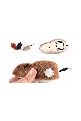 Çerçi Dede Kurmalı Kedi Eğitim Oyuncağı Tüylü Fare
