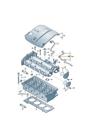 Vw Golf 6 2009-2012 1.4tsi Cax Motor Hava Hortum Valfi 03c103558m