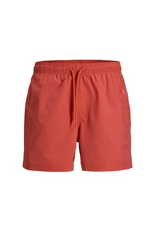 Jack & Jones Erkek Logo Detayli Normal Kalip - Maui - 12291391 Hot Coral