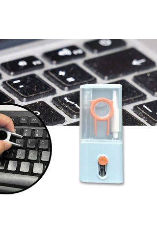 Homyl Elektronik Temizleme Aracı Klavye Temizleyici 10'u 1 Açık Mavi