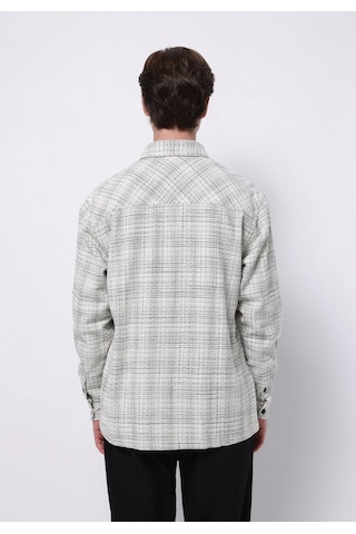 Colin's Colins Regular Fit Shirt Neck Ekoseli Erkek Ekru Uzun Kol Gömlek Cl1075302 Q1.v1 Ecr Ekru