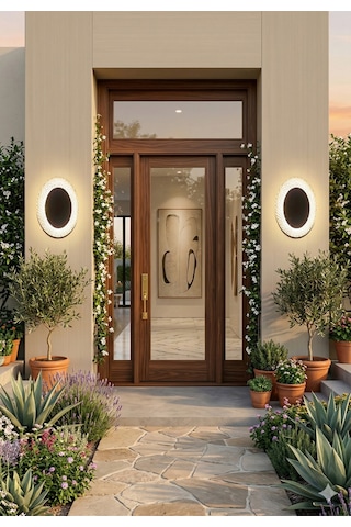 24w Dekoratif Kristal Dokulu Led Duvar Apliği - 3000k Gün Işığı Modern Salon Ve Antre Aydınlatması Sarı