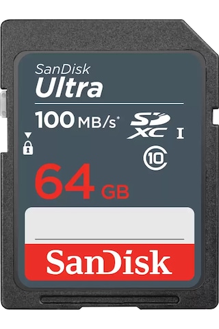 Sandisk Ultra SDSDUNR-064G-GN3IN 64 GB SDXC UHS-I Class 10 Hafıza Kartı