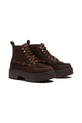 Timberland Stone Street Mıd Lace Up Boot Kadın Günlük Bot Tb0a27yzw071 Kahverengi