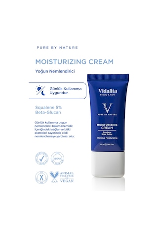 Vidalita Beauty & Care Moisturizing Krem Squalene & Shea Butter 50 ML
