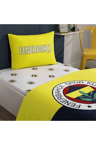 Taç Lisanslı Fenerbahçe Efsane Pamuk Tek Kişilik Nevresim Takımı 000000001000052319 Çok Renkli