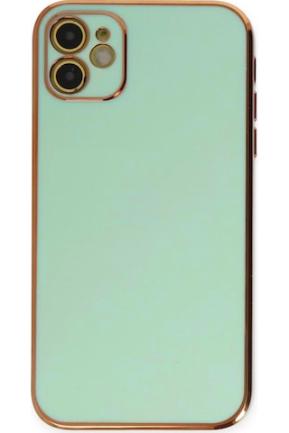 Apple Uyumlu iPhone 11 Kılıf Luxury Seri Kamera Korumalı Silikon Kapak Açık Yeşil