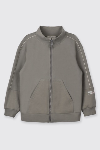 Panço Erkek Çocuk Fermuarlı Antrasit Sweatshirt Gri