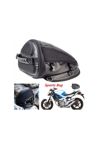 Motosiklet Arka Kuyruk Çanta Suni Deri Ve Güçlendirilmiş Impertex Kumaş Motor Çantası Çok Renkli