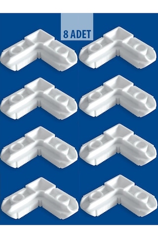 Kamataş 17 25 Sineklik Köşe Takozu Beyaz 8 Adet