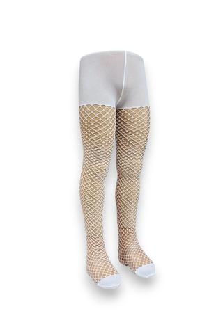 File Kız Çocuk Külotlu Çorap Beyaz