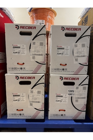 Reçber Cat 6 Halogen Free U/utp Sl400 23 Awg 305 Metre Turuncu