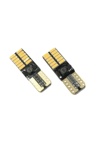 T10 Led Ampul 24smd Canbuslu Mavi 2'li Set Turuncu 12-24v / Laam627-5