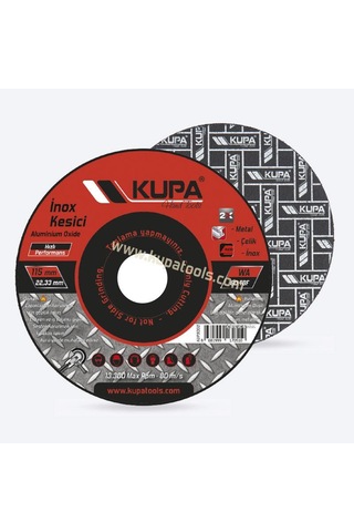 Kupa İnox Metal Çelik Kesme Taşı 115 Mm. - 3 Adet