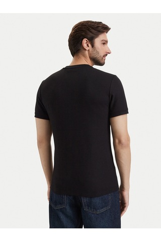 Calvin Klein Slim Micro Waffle Erkek T-shirt Lv04rf206g Siyah