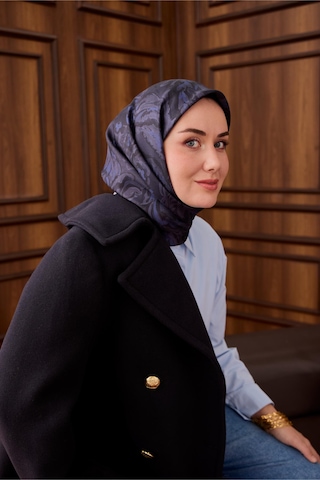 Silk Home Twill Ipek Eşarp 11485-65 Koyu lacivert