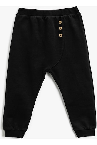 Koton Jogger Eşofman Altı Düğme Detaylı Beli Lastikli Siyah 3smb40007tk 3SMB40007TK999 Siyah