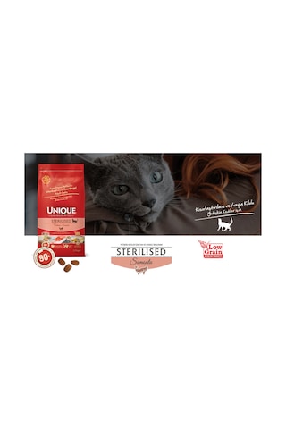 Unique Kısırlaştırılmış Sterilised Kedi Maması Somonlu 1500 G
