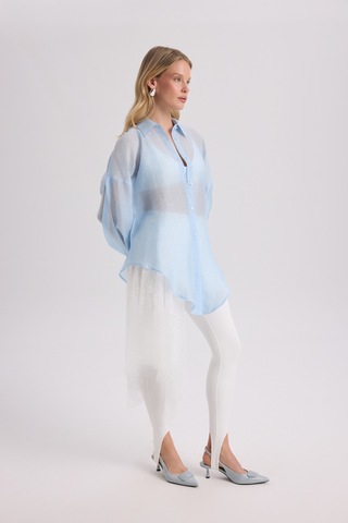 Mai Collection Mai Studios Co. Lyra Oversize Mavi Gömlek Mavı
