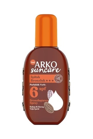 Arko Bronzlaştırıcı Güneş Yağı Sprey, Spf 6, 220 Ml