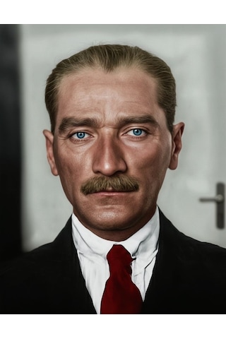 Atatürk Portresi V3 Ev Duvar Salon Güzellik Salonu Ofis Dükkan Dekarasyon Kanvas Tablo